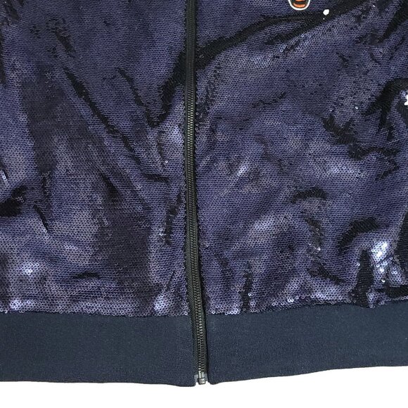 Chicago Bears Sequin Ombre Jacket Women Size 2XL The Wild Collective NFL XXL NEW - Picture 15 of 16